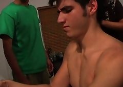 Twink legal teen pounding ass in a group
