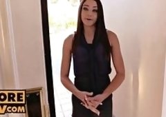POV: Small-Titted Avi Love Spreads Her Pussy