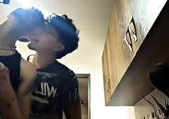 Hunk Deep-Throats Andcristianns Balls Every Morning