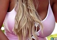 Tye Thorntons Outdoor Lesbian Lingerie Strip
