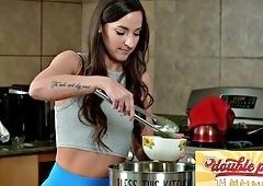 Amirah Adara as Squirting MILF Endures Relentless Double Penetration from Gang of Hung Studs in Ex