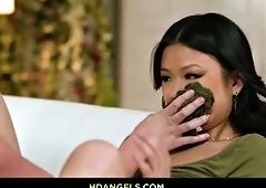 Lulu Chu and Charlie Forde Ignite Lesbian Cunnilingus Game of Desire