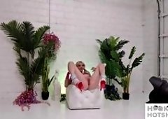 Behind the Scenes: Bryan Gozzling Spreads Cecelia Taylors Pussy Wide in Public Nudity