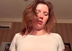 Russian Couple Warm Up, He Pounds Her