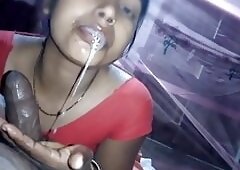 Desi Bhabhi Eating cum in mouth