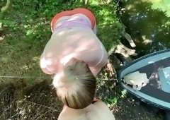 Real Outdoor Sex on the Deserted Island after Swimming