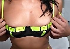 Lena Coxxs Italian Big Booty Rides and Slurps BBC