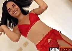 Fiery Night With 18YO Latina In Red Bikini Ignites Summer Of Wild Fun And Play