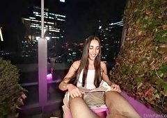 BIG TITS BLONDE GODDESS BLOWJOB