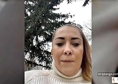 Big Tits Beauty Delivers Sizzling Solo Tease with Feet and Naughty Foot Fetish Play
