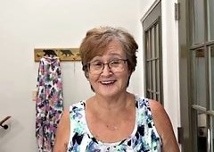 Granny SassyVal Cheats in Blowjob for Repairman