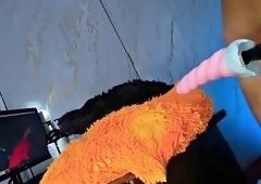 Big-Butt Lesbian Giant Dildo