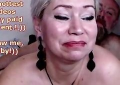 Russian Stepmom AimeeParadise Dildos Her Wet Cunt