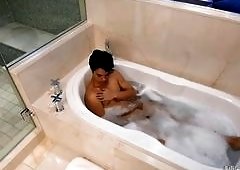 Voyeuristic Shower Peeping Buddies Nicholas Ryder and Jason Wolf Deliver Steamy Blowjobs Before Jasons