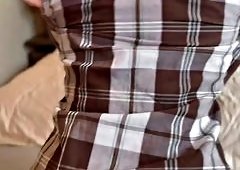 Muscle Stud Pounds Taped Brunette Sweetie Foxs Big Ass in Tight Pantyhose During Bondage Session and