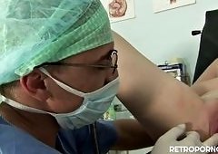 Blonde Czech Lesbian Gyno Exam