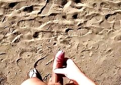 Having sex in dunes outdoor