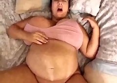 BBW MILF with big tits fucked in missionary position I found her on Hookmet.com