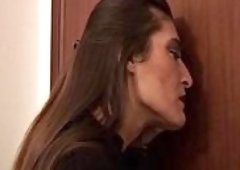 Brunette Pounded Anally