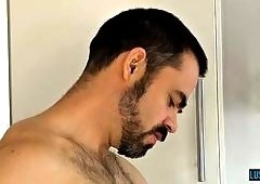 Dolan Wolf Passionately French Kisses Aaron Auroras Before Pounding His Red Lips Hard