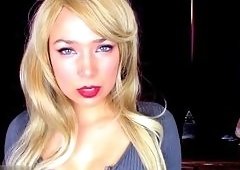 Blonde TS Obedience Mind Fuck