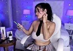 Oily Close-Up of Skinny Latinas Huge Natural Tits