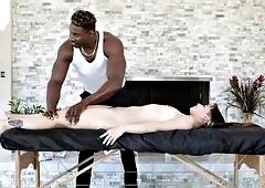 Aria Lee Oiled for Big-Cock Interracial Pounding
