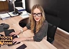POV Pounding Elena Luxs Tight Blonde Pussy
