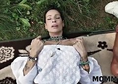 BIG TITS BRUNETTE VALentina Sierras Outdoor POV Ride
